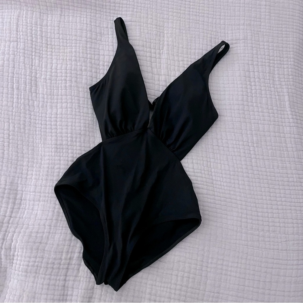 Zara One Piece Cut Out Swimsuit